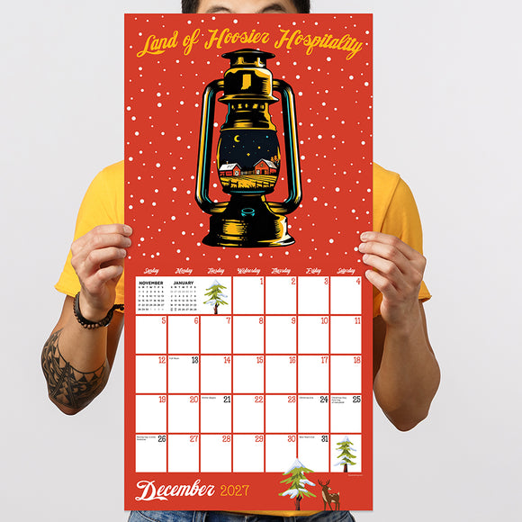 2027 Home: Indiana Wall Calendar