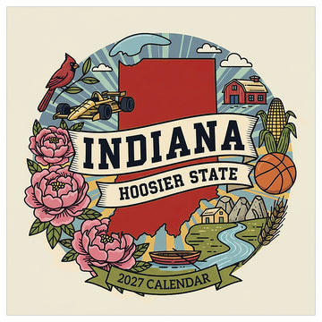 2027 Home: Indiana Wall Calendar