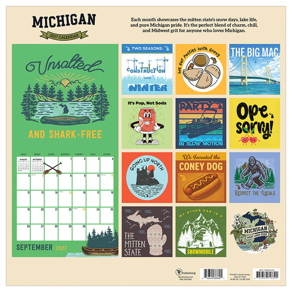 2027 Home: Michigan Wall Calendar