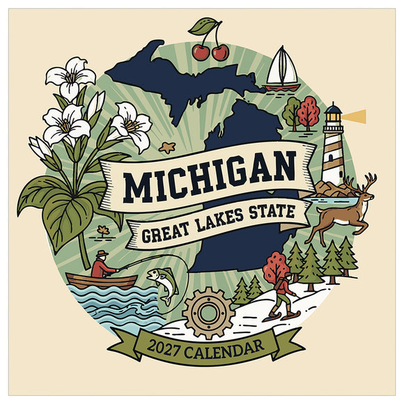 2027 Home: Michigan Wall Calendar