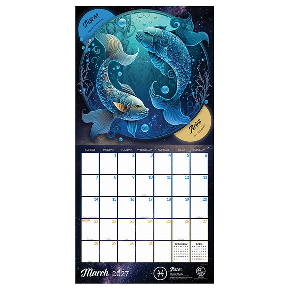 2027 Astrology Wall Calendar