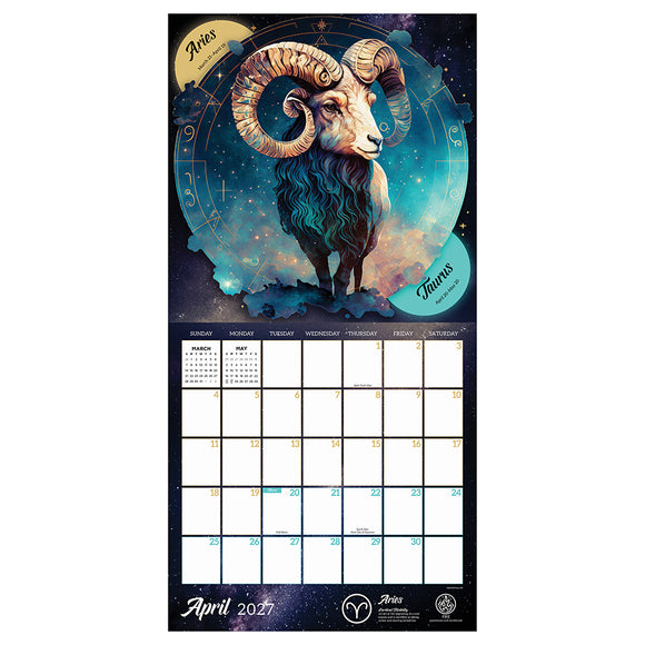 2027 Astrology Wall Calendar