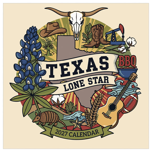 2027 Home: Texas Wall Calendar