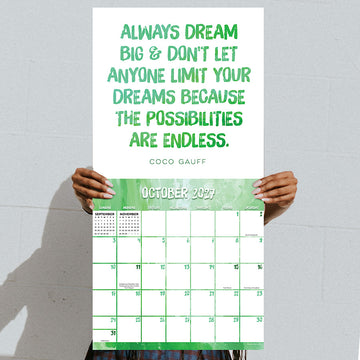 2027 Play Like A Girl Wall Calendar - 0