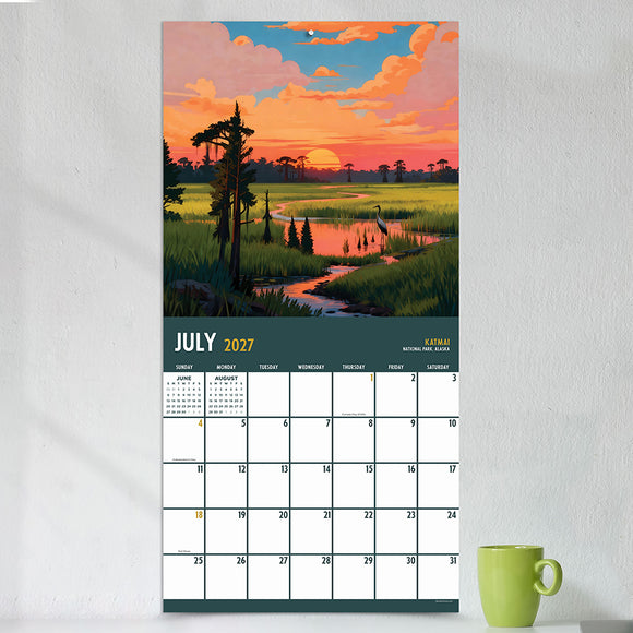 2027 National Parks-Art Wall Calendar
