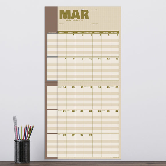 2027 Parent Planner Wall Calendar