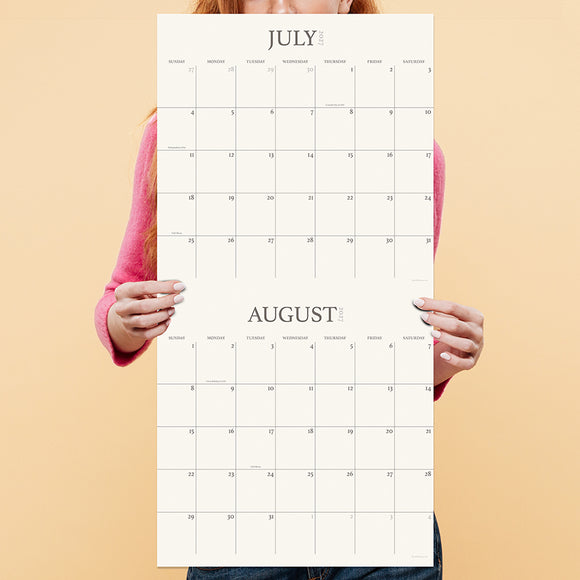 2027 2 Year Grid Wall Calendar