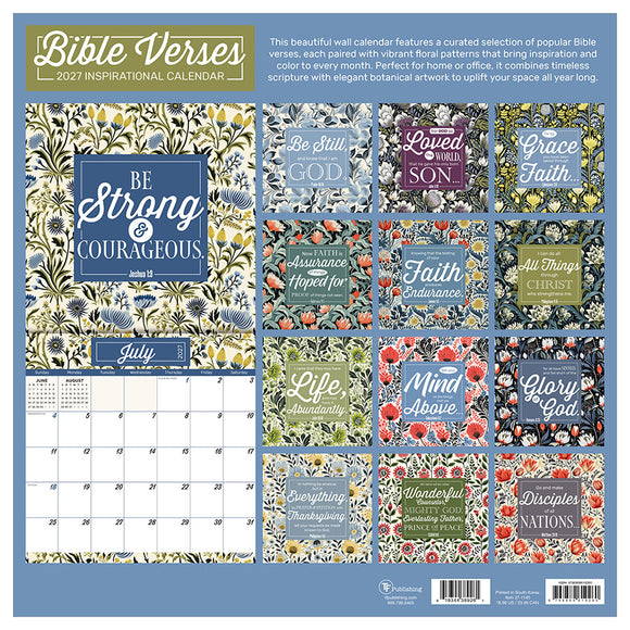 2027 Bible Verses Wall Calendar