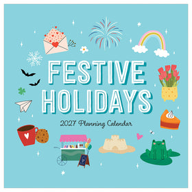 2027 Festive Holiday Themes Wall Calendar