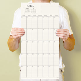 2027 Simple Aesthetic Grid Wall Calendar - 0