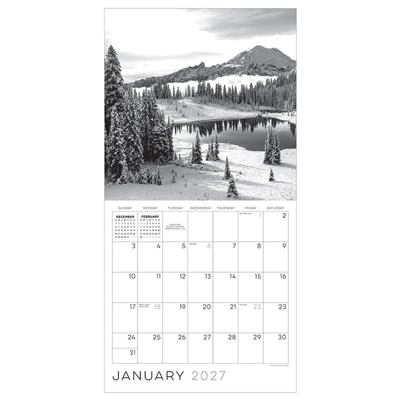 2027 Zen Nature Wall Calendar