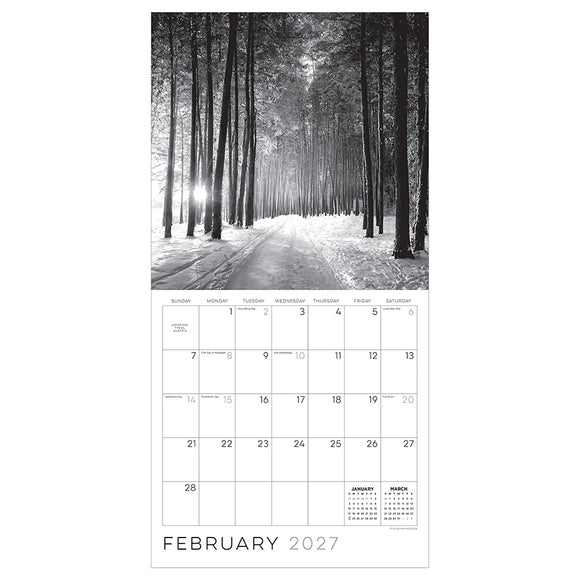2027 Zen Nature Wall Calendar