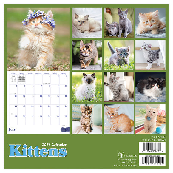 2027 Kittens Mini Calendar