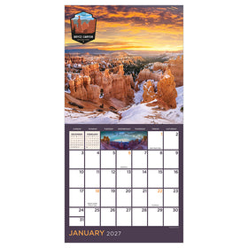 2027 National Parks Mini Calendar - 0