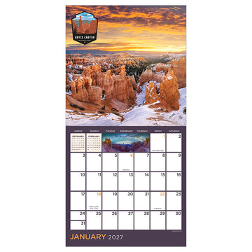 2027 National Parks Mini Calendar - 0