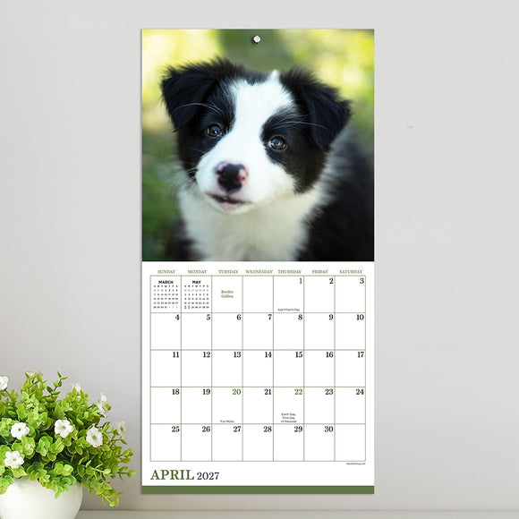 2027 Puppies Mini Calendar