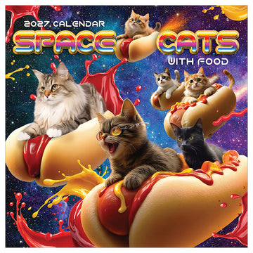 2027 Space Cats Mini Calendar