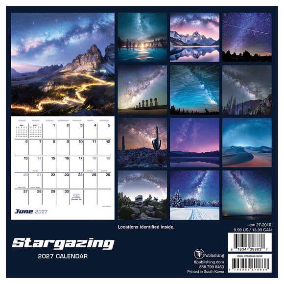 2027 Stargazing Mini Calendar
