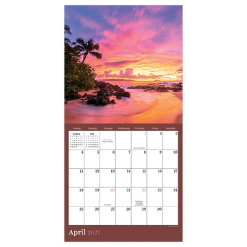 2027 Sunsets Mini Calendar - 0