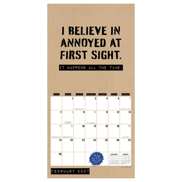 2027 Anti-Affirmations & Sarcasm Mini Calendar - 0