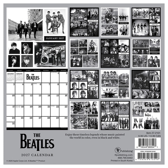 2027 The Beatles Mini Calendar
