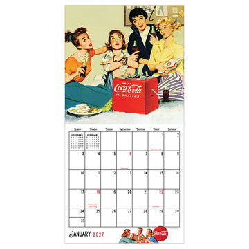 2027 Coca-Cola Mini Calendar - 0