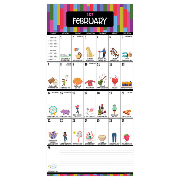 2027 Every Day's A Holiday Mini Calendar