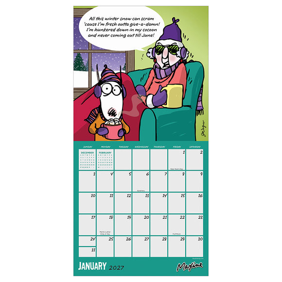 2027 Maxine Mini Calendar