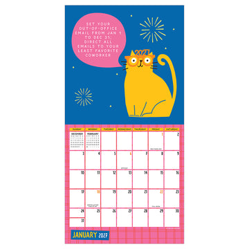 2027 Cats vs Adulting Mini Calendar - 0