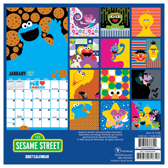 2027 Sesame Street Mini Calendar