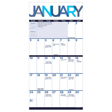 2027 Big Print Mini Calendar - 0