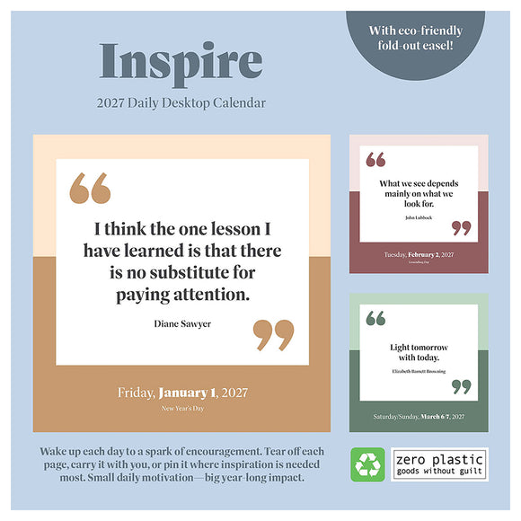 2027 Inspire Daily Desktop Calendar