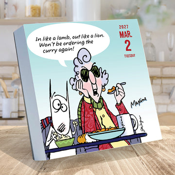 2027 Maxine Daily Desktop Calendar - 0