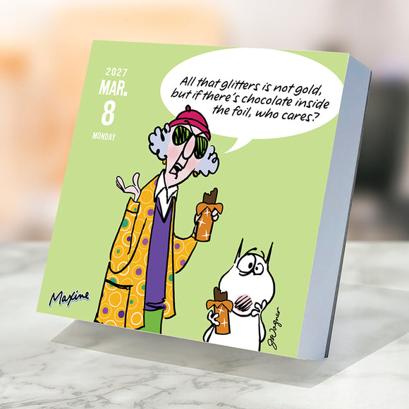 2027 Maxine Daily Desktop Calendar