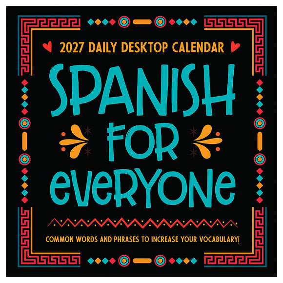 2027 Spanish Words Daily Desktop Calendar