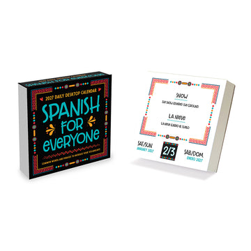 2027 Spanish Words Daily Desktop Calendar