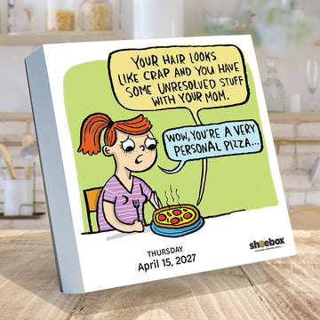 2027 Shoebox Daily Desktop Calendar - 0