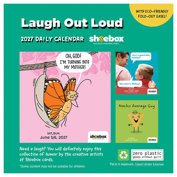 2027 Shoebox Daily Desktop Calendar