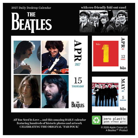 2027 The Beatles Daily Desktop Calendar
