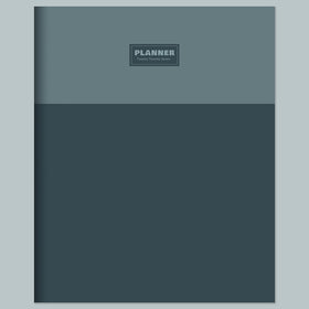 2027 Blue Blocks Medium Monthly Planner - 0