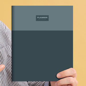 2027 Blue Blocks Medium Monthly Planner