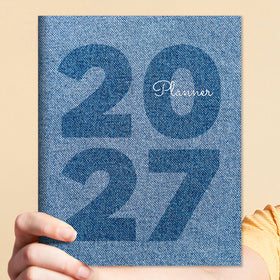 2027 Denim Medium Monthly Planner