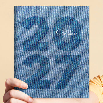 2027 Denim Medium Monthly Planner