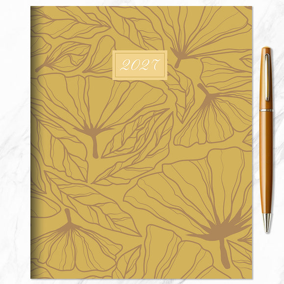 2027 Goldenrod Medium Monthly Planner