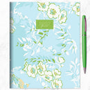 2027 Baby Blue Blooms Medium Monthly Planner-5