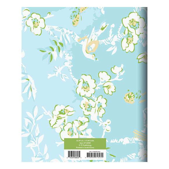 2027 Baby Blue Blooms Medium Monthly Planner