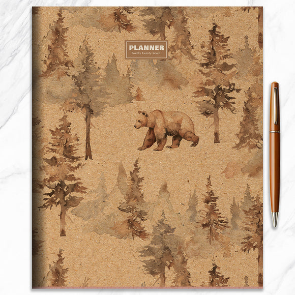 2027 Bear Tracks Large Monthly Planner