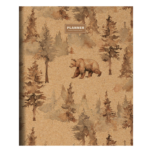 2027 Bear Tracks Large Monthly Planner