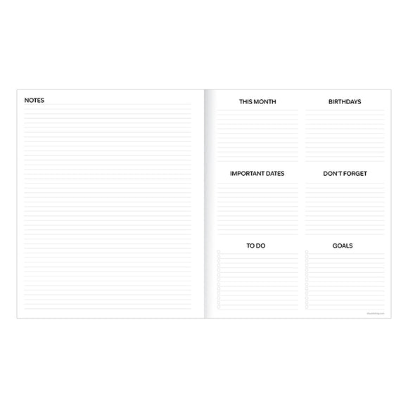 2027 Pom Poms Large Monthly Planner