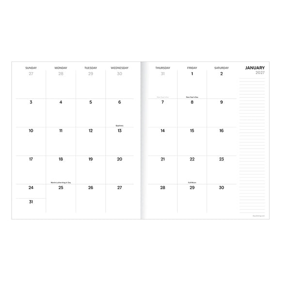 2027 Naval Grid Large Monthly Planner
